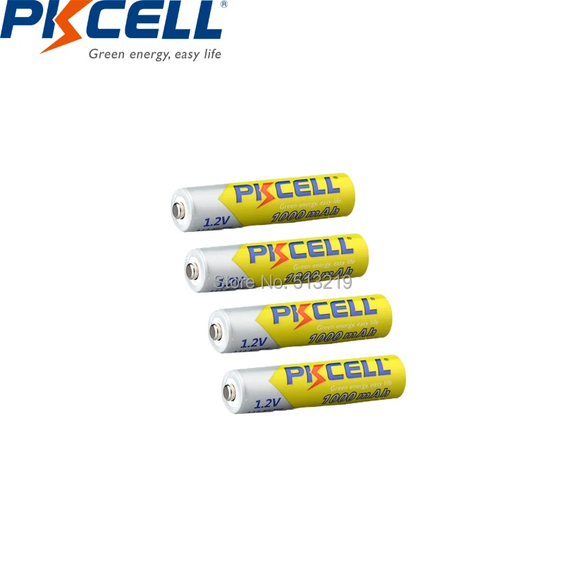 PKCELL AAA Rechargeable Battery 3A 1000mah 1.2v NIMH AAA Rechargeable