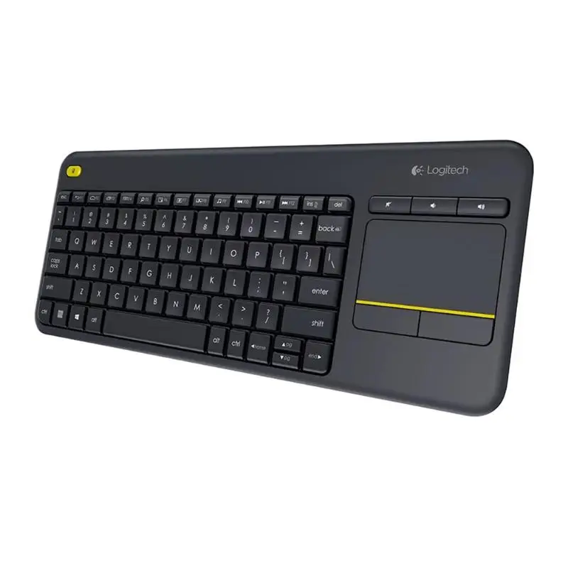 Logitech K400 плюс Беспроводной клавиатура с тачпадом Тетрадь сенсорный Панель Uniflying Tech для портативных ПК Android Smart ТВ HTPC