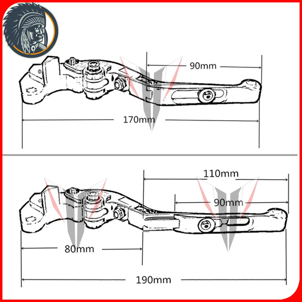! Логотип (GPZ900R) для Kawasaki GPZ900R GPZ 900R 1990 1993 CNC регулируемый складной выдвижной