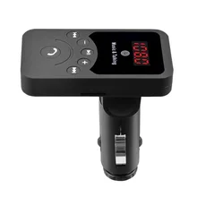 Мини Автомобильный Mp3 беспроводной Bluetooth HandsFree автомобильный комплект fm-передатчик с пультом дистанционного управления 3.1A USB для смартфона