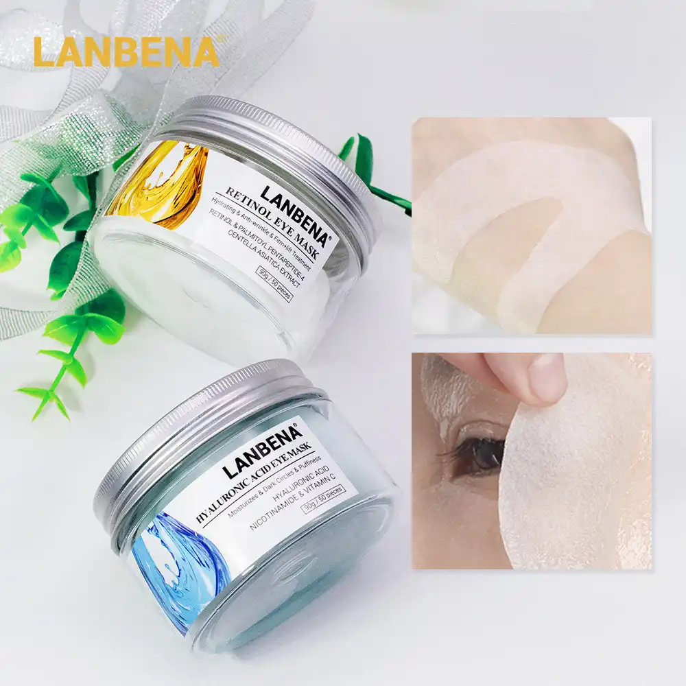 Lanbena Mascarilla De Ojos Con Acido Hialuronico Retinol Parches De Suero Para Los Ojos Reduce Las Ojeras Bolsas De Reparacion Lineas De Los Ojos Nutre Reafirmante Cuidado De La Piel Aliexpress