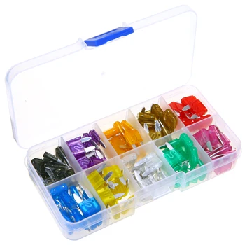 

Mayitr 120pcs/set Mini Car Vans Blade Fuses Assorted Kit 2 3 5 7.5 10 15 20 25 30 35A 258