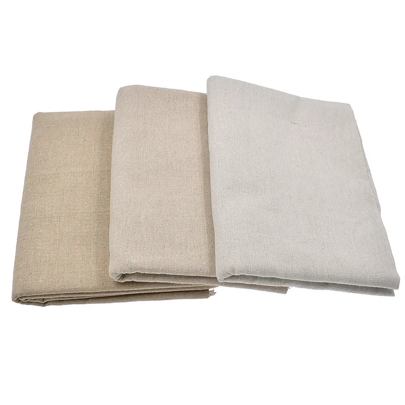 

1 Meter Basic Linen Fabric DIY Handmade Materials Craft Linen Cotton Fabric For Garment Table Cloth Drop Shipping
