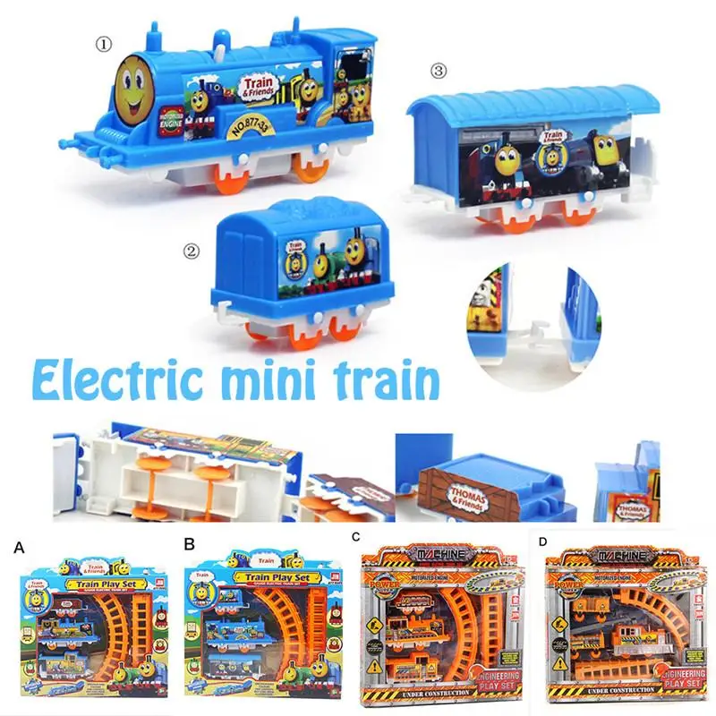 

New Thomas Cartoon Mini Electric Rail Racing Simulation Toy Electric Train Track Children's Puzzle Toy For Birthday Gift