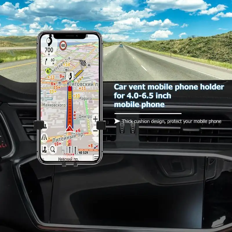 Автомобильный держатель для телефона Air Vent Mount 360 Вращение тяжести Поддержка