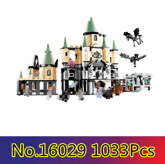 

1033Pcs 16029 Model building kits compatible with lego Harry Potter Bricks Magic Hogwort Castle 3D blocks model building toy