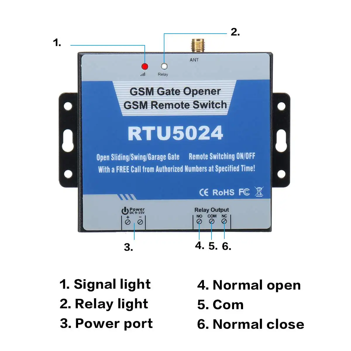 Беспроводной дверной звонок RTU5024 GSM с функцией открывания ворот 850/900/1800/1900