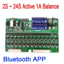 Bluetooth APP 2 S ~ 24 S 1A электрический автомобиль литиевая батарея активный эквалайзер баланс BMS Lifepo4 балансировочная Защитная плата eBike
