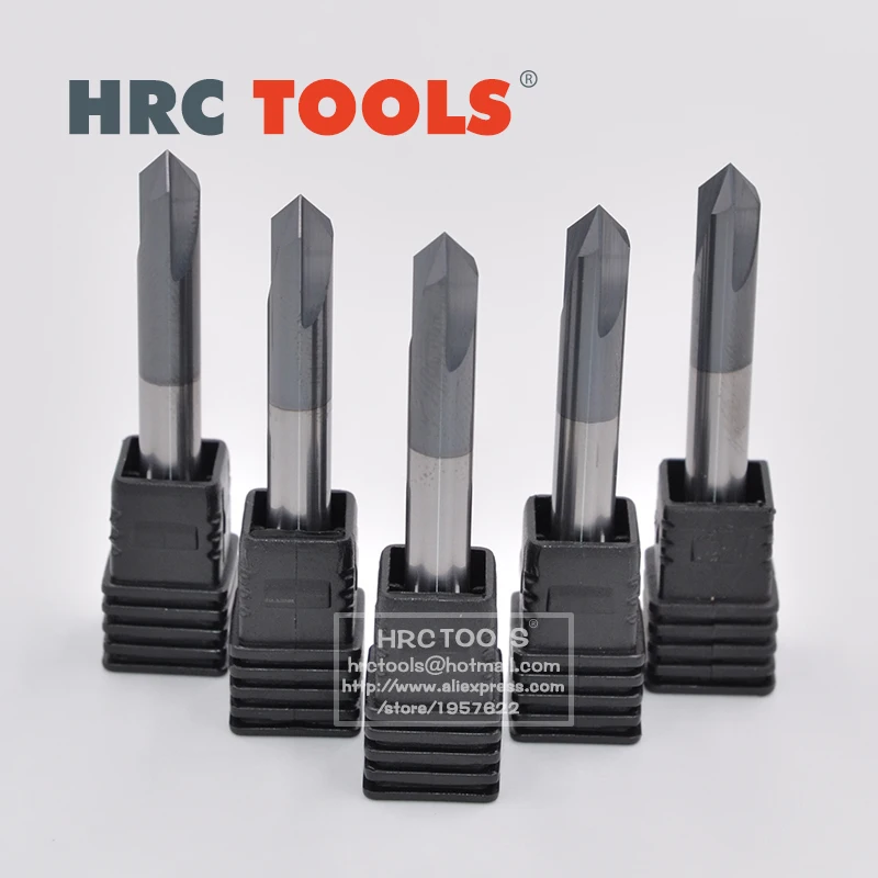 

T11-8Dx90ax60L 3 Flutes Tungsten Steel Carbide Chamfer Nano Coated End Mill 90 Degree End Milling Cutter Bit