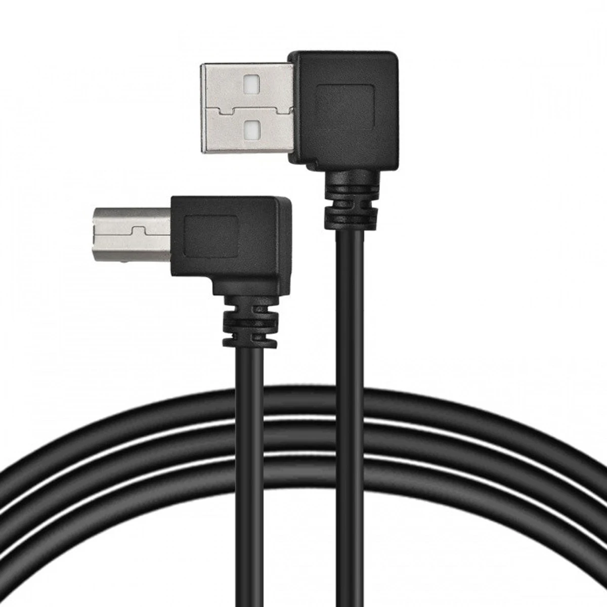 

CYDZ B Male Printer Scanner 90 Degree to Right Angled USB 2.0 A Male Cable 50cm 100cm