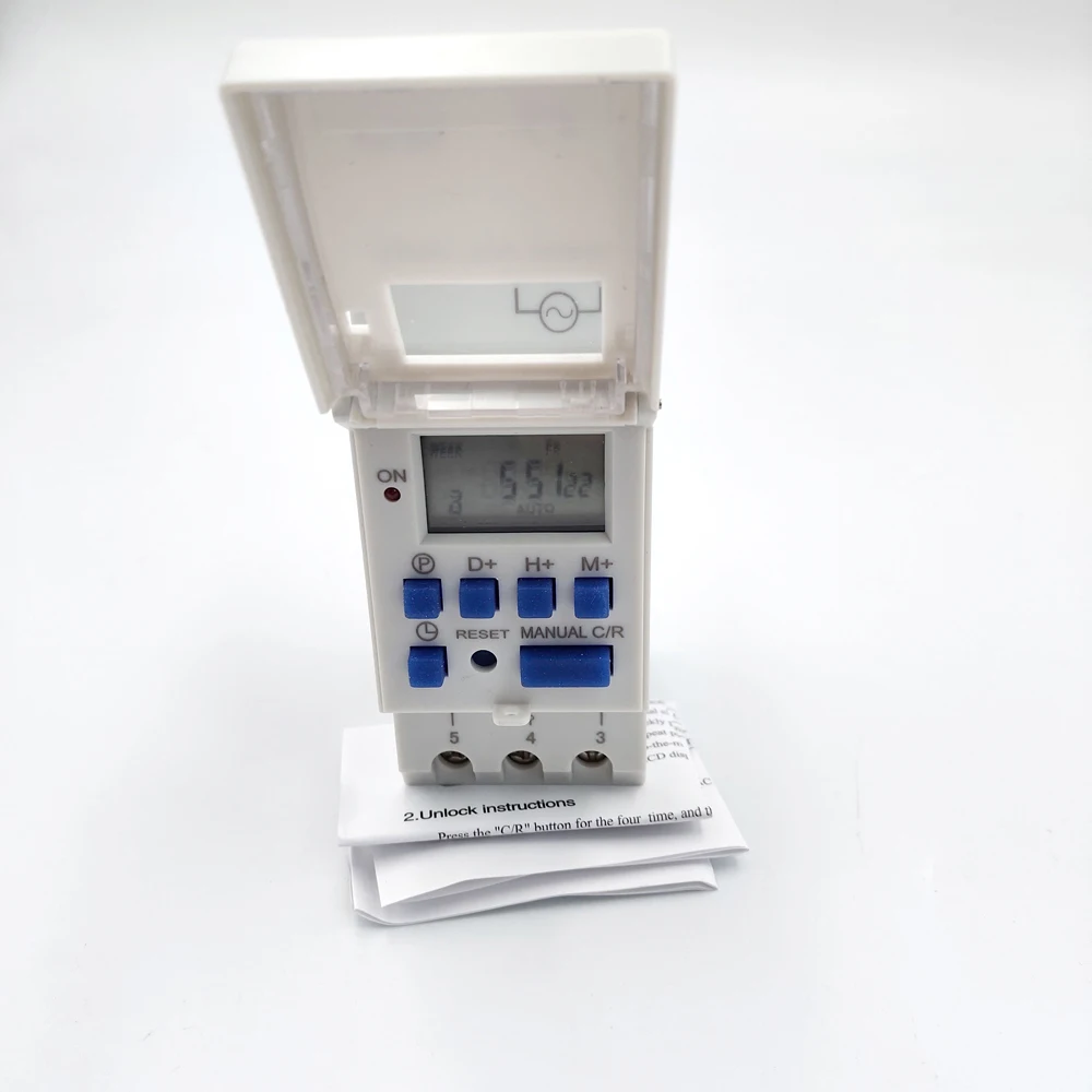 AC 12V 24V 110V 220V цифровой LCD Таймер питания программируемый реле времени 15A|Таймеры| |