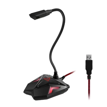

Professional Usb Gaming Microphone For Computer Desktop Condenser Mic For Game Live Broadcasting Youtube Facebook