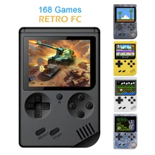 Маленькая портативная игровая консоль Классическая Мини ручная Ретро 168 цветная Видео игра 3 дюйма FC цвет лучший подарок ребенку Ностальгический плеер
