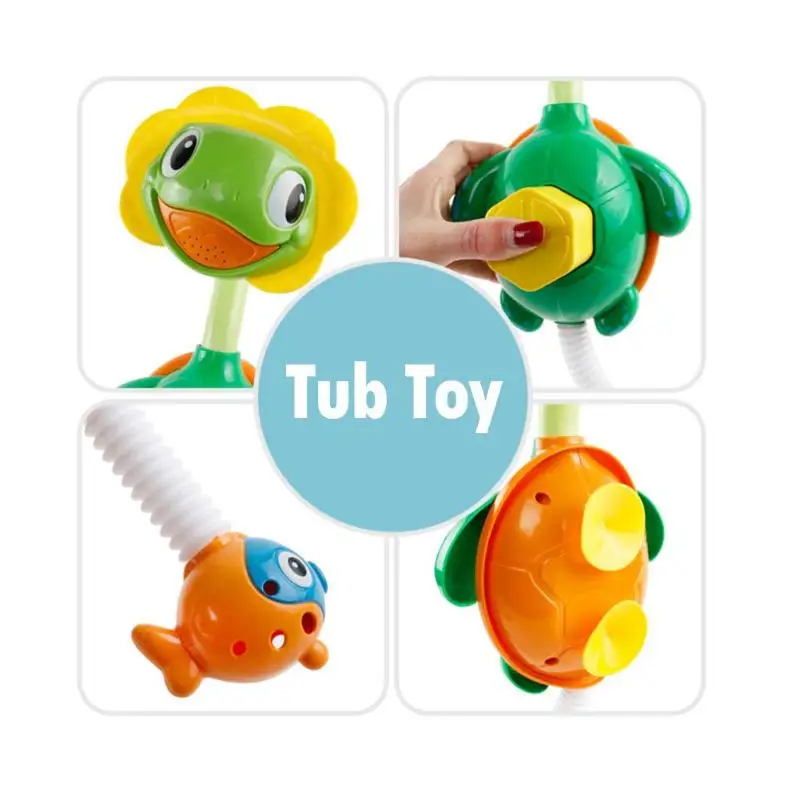 Детская мультяшная спринклерная водяная ванна для купания игрушечная черепаха