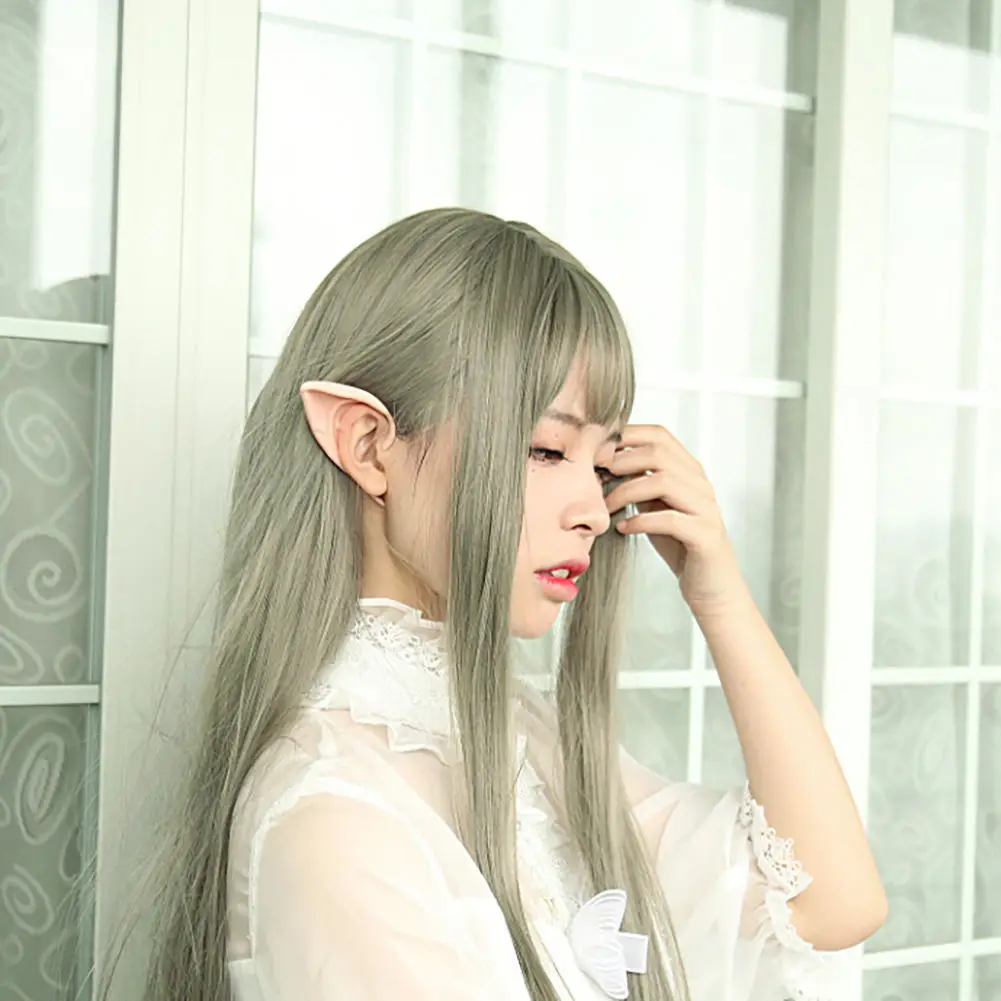 Hirigin 2019 Косплэй фея пикси эльфийские уши Мягкий заостренный наушники Аниме