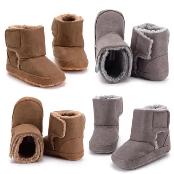 

PUDCOCO Newest Infant Toddler Baby Girls Boys Boots Kids Winter Warm Thick Snow Cotton Boots Fur Shoes 0-18M