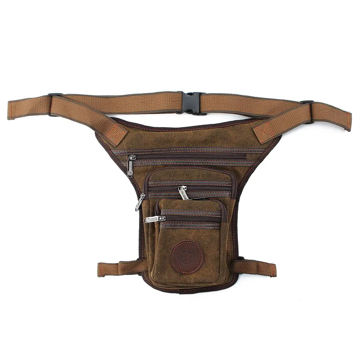 

Men Canvas Waist Bags Thigh Drop Leg Bag Tactical Motorcycle Military Travel Riding Fanny Pack Crossbody Belt Male Purse Pouch