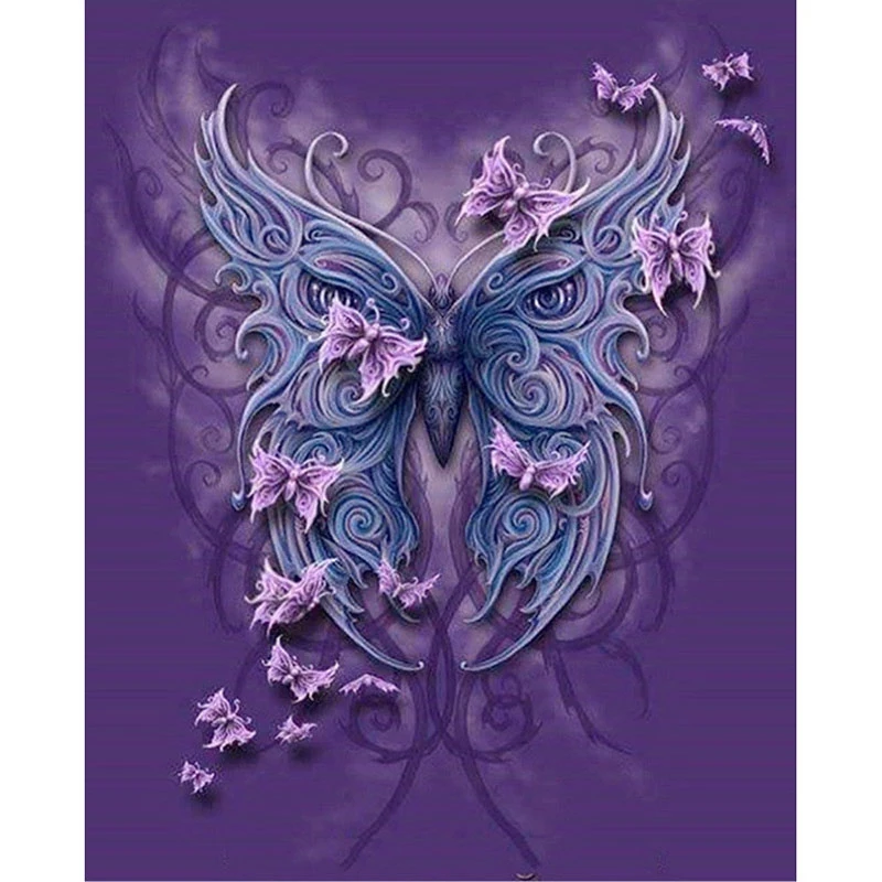 New Full Square Diamond 5D Diy Painting &quotButterfly &quot Embroidery Cross Stitch Rhinestone Gift | Дом и сад