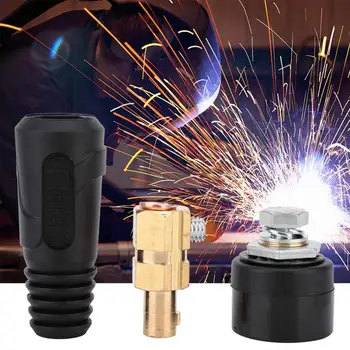 

waterproof connector 6psc(3Pair) Copper Euro Style Welding Cable Quick Connector 200-400A Welding Wire Connector led strip