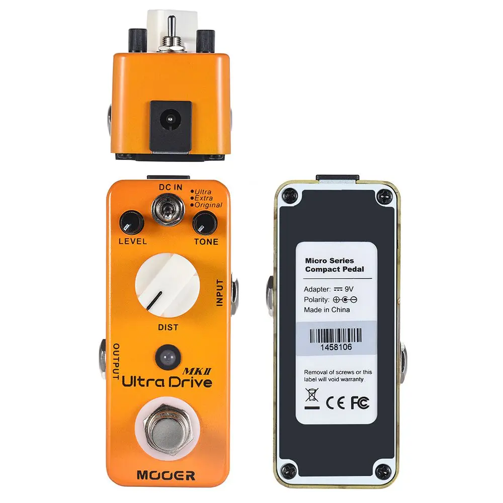 MOOER Ultra Drive MKII Distortion Guitar Effect Pedal 3 Modes True Bypass Full Metal Shell MOOER Ultra Drive MKII Distortion Guitar Effect Pedal 3 Modes True Bypass Full Metal Shell