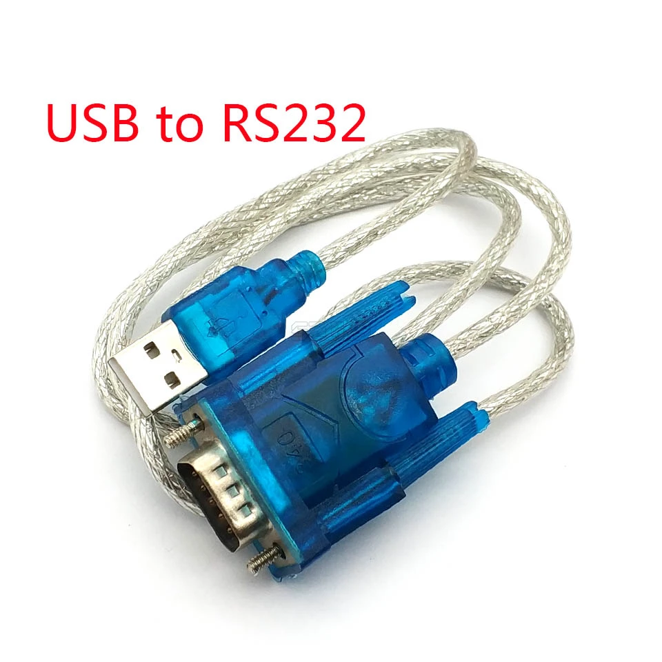 Переходник с USB на последовательный порт RS232 9 контактный кабель DB9 COM переходник