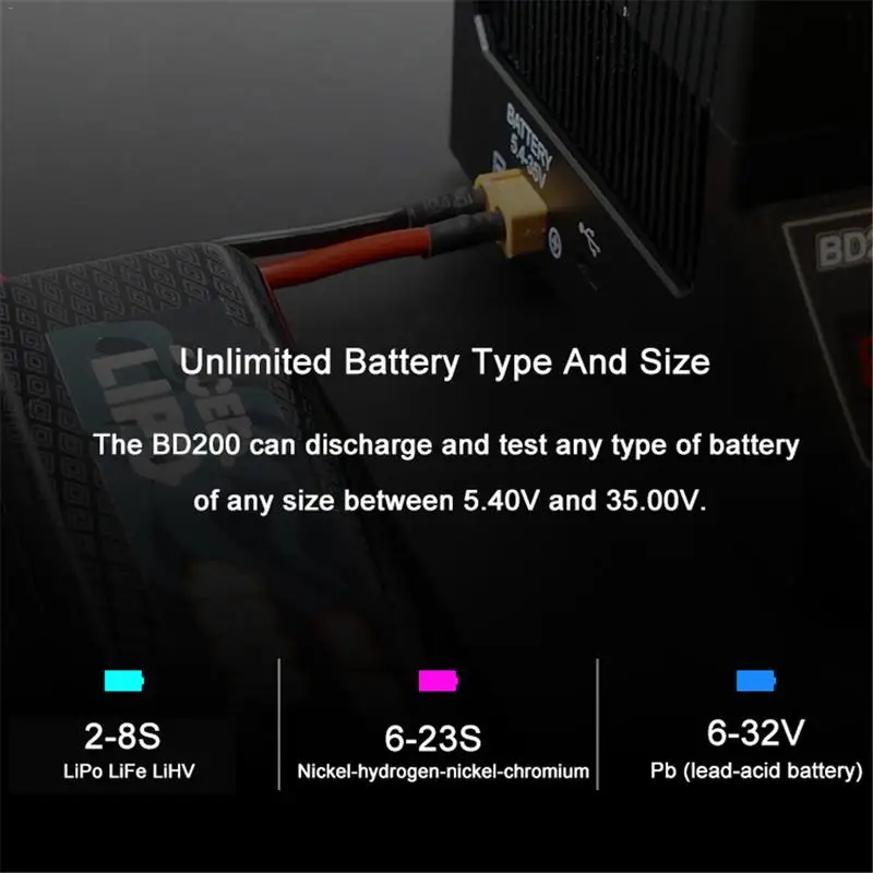 SKYRC BD200 200 W 30A высокомощный разрядник и анализатор бумажный пакет ups|Детали