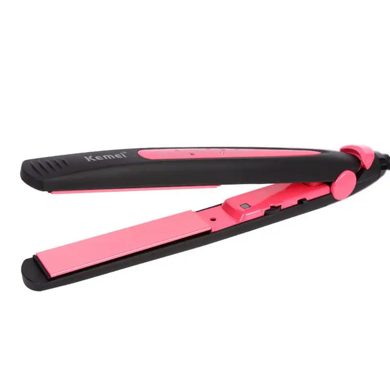 EAS-Kemei KM-2808 Tourmaline Ceramic Hair Straightener Curler Straightening Curling Irons Styling Tools |