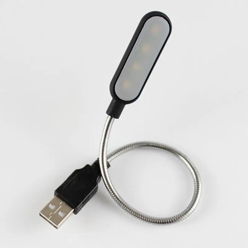 4 Светодиодный светильник для чтения USB светодиодный светильник для книг Портативный Гибкий 4 светодиодный USB светильник для ноутбука ноутбук компьютер аварийный светодиодный s светильник ing