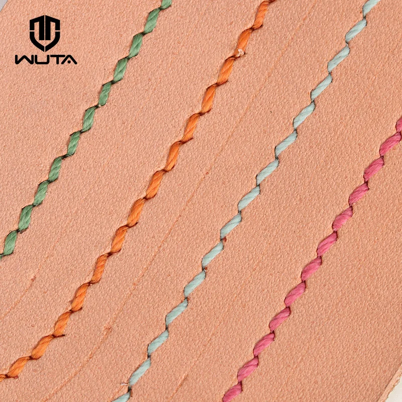 WUTA 90m Leather Sewing Round Waxed Thread 0.55mm Polyester Hand Sewing Line Leather Craft Tool ,Economy International Shipping - Image 4