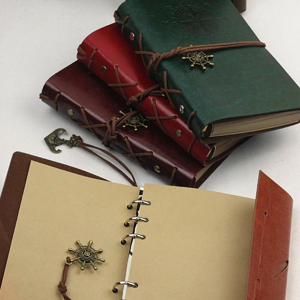 Искусственная ПУ Пиратская Записная книжка Дневник ремень планировщик сменная