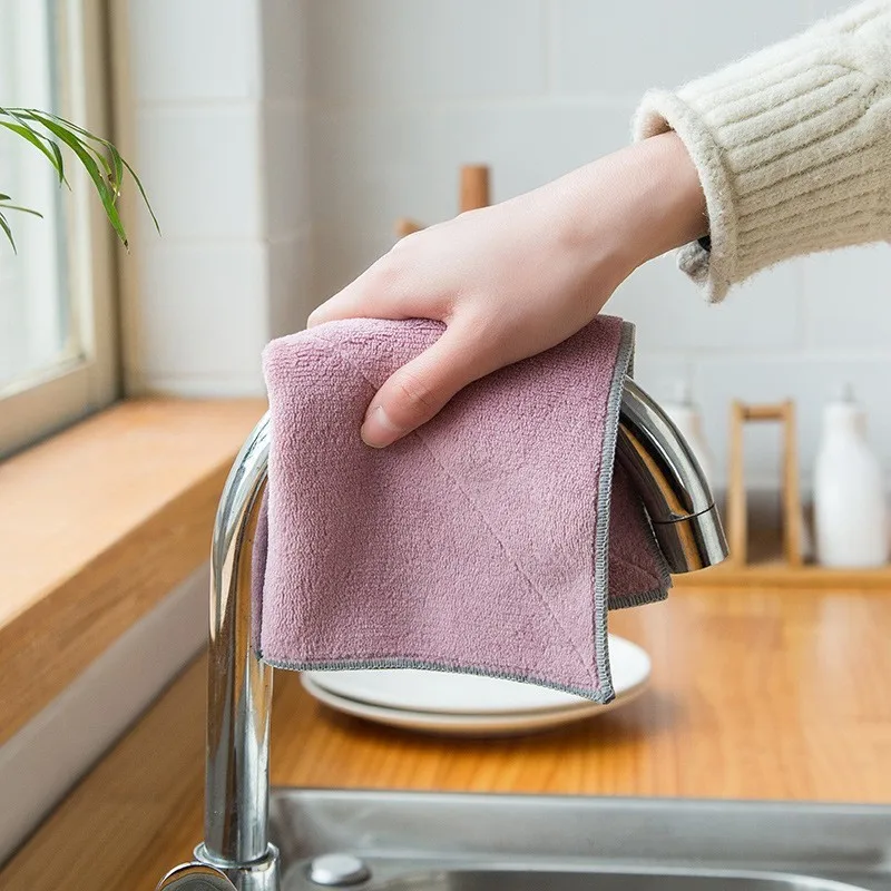 Buy 1pc Household Kitchen Towels Absorbent Thick