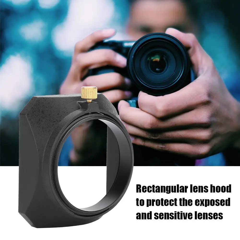 46mm Square Lens Hood Shade for DV Camcorder Digital Video Camera Lens