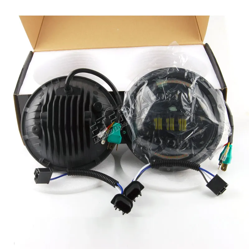Налобный фонарь светодиодный с указателями поворота 1x90 Вт 7 дюймов H4 4x4|halo projector