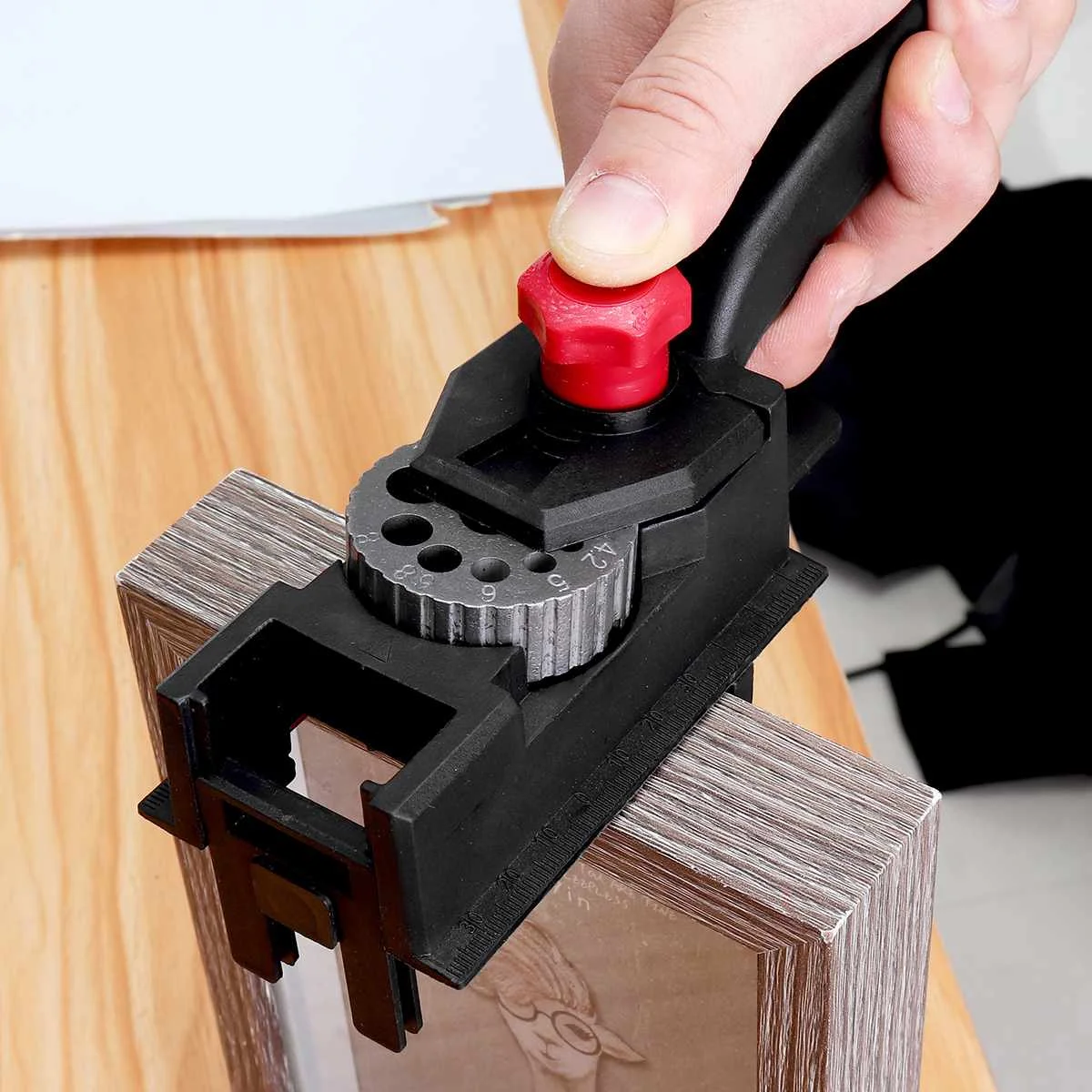 Woodworking Drilling Locator Guide Wood Dowel Hole Drilling Guide Jig