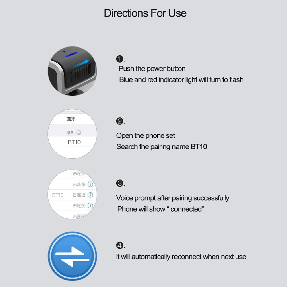Vingtank беспроводной Bluetooth приемник адаптер Поддержка подключения двух телефонов
