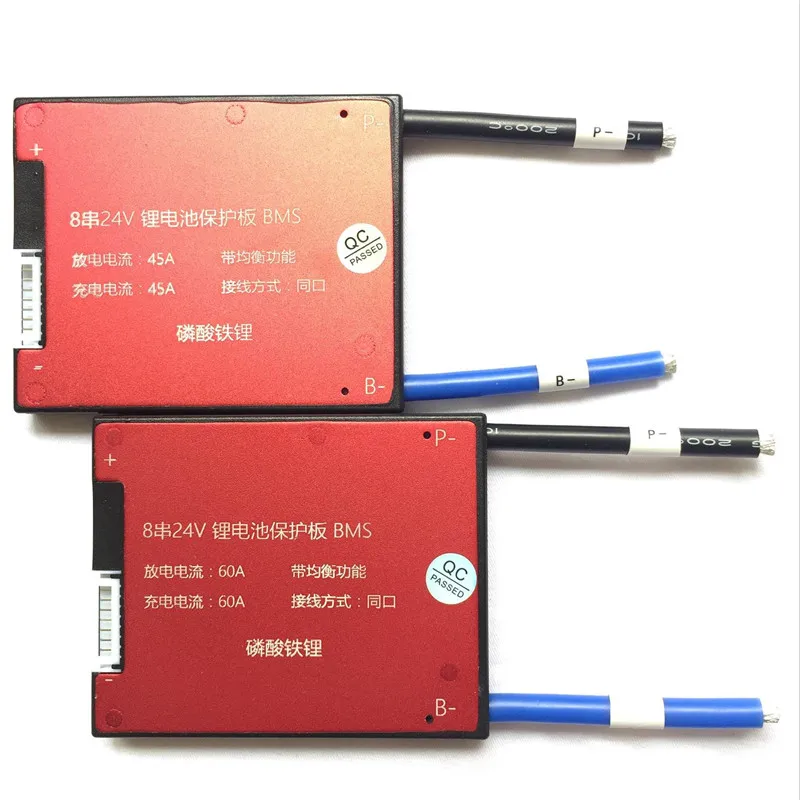 8 S 24 В 18A 25A 35A 45A 60A Lifepo4 LFP батарея PCB bms PCM с балансом для электрического