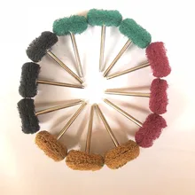 12 шт. Электрические шлифовальные аксессуары абразивные колеса нейлоновые волокна гравировка Шлифовальная головка Полировочный диск для Dremel