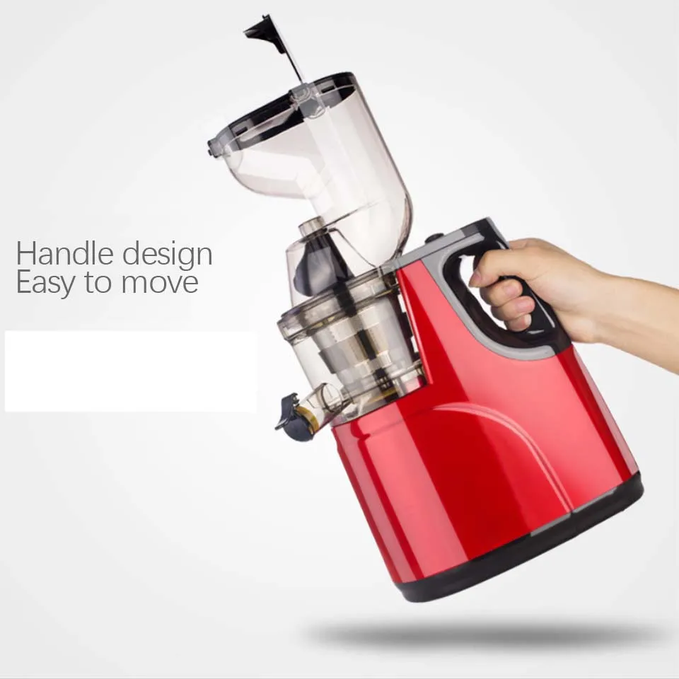 Low Speed Large Diameter Feeding Chute Can Put Whole Apple Orange Slow Juicer Fruit Vegetable