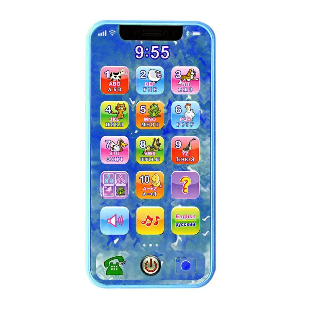 New Kids Children Game Multi Language Mobile Phone Over 3 Years Old Toys Pink, Blue Early Education