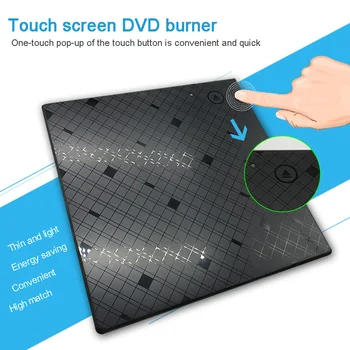 

USB 3.0 External DVD Burner Writer Recorder DVD RW Optical Drive CD/DVD ROM Player MAC OS Windows XP/7/8/10 ABS Plastic Material