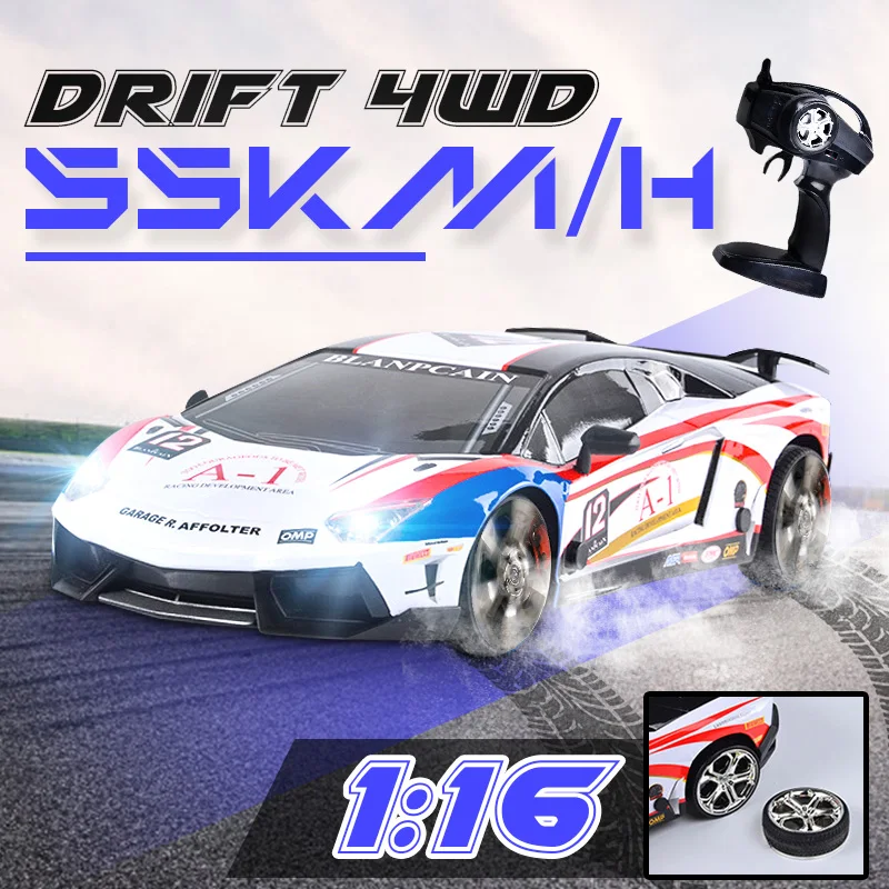 

RC Car 1:16 2.4G RC 4WD Car High Speed Drive Drift Racing USB Charging Remote Control Vehicle Electronic Hobby Toys for Children