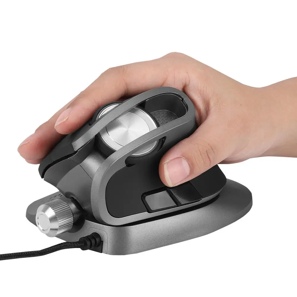 

DELUX M618X Wired E-sports Game Mouse 6 Button USB Vertical Gaming Mouse Scientific&healthy Long lifespan