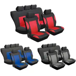 Универсальный 11 шт. переднее заднее сиденье автомобиля + подголовник полный комплект протектор Чехлы для мангала