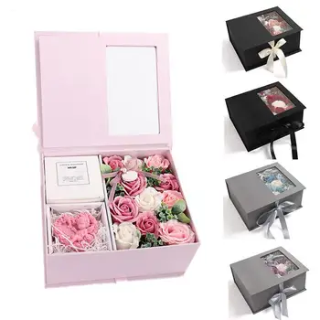 

Wedding Supplies Square Wedding Favor Gift Box With Led Gift Paper Box For Jewelry Party Candy Bags Chocolate Rose Boxes For