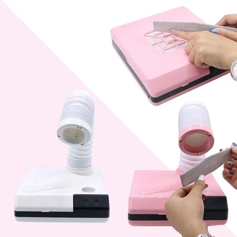 

60W Dual-use Vertical Nail Dust Collector Manicure Set Machine UV Gel Nail Polish Cleaner Manicure Tools Vacuum Cleaner Kit