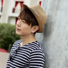 Мужская женская шляпа-федора соломенный джазовый солнцезащитный козырек Летняя Пляжная Панама Кепка BHD2