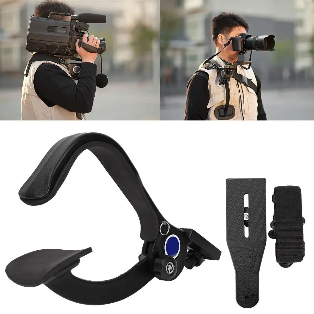 

Professional New Video Capture Handheld Stabilizer Bracket Shoulder Support for Camcorder with Carry Bag