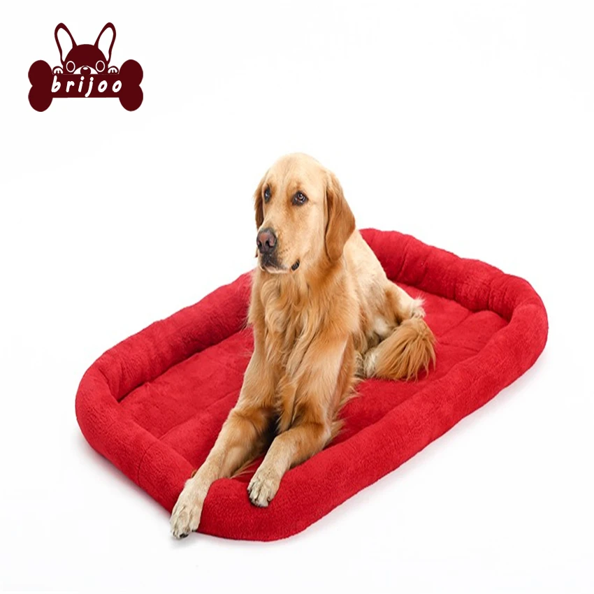 Soft Fleece Dog Bed for Medium Large Dogs Red Blue Pet Bed Dog Cushions Labrador Blanket Thicken Warm Winter Samoyed Blankets