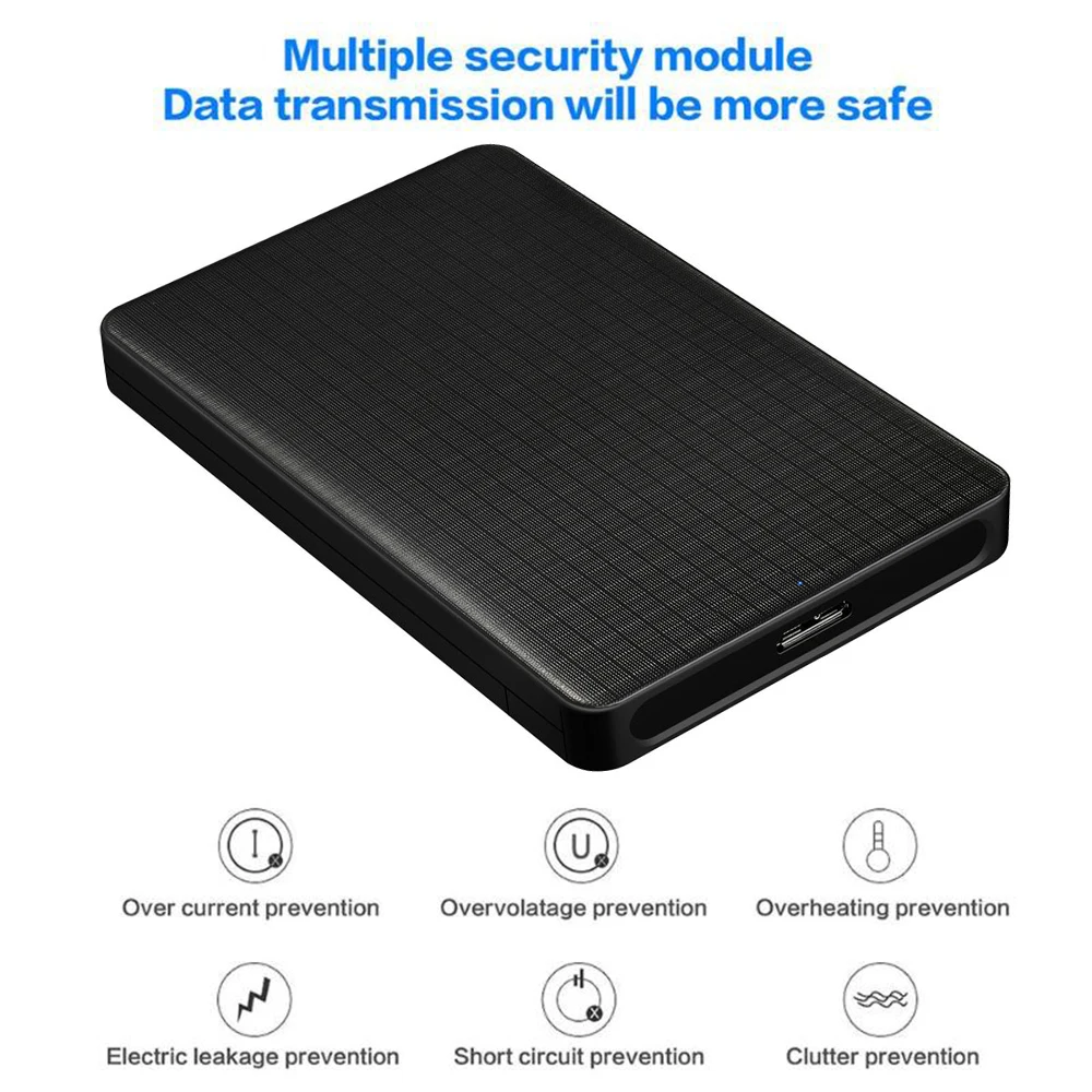 ABS 2.5 inch SATA to USB 3.0 HDD SSD Case for Samsung Seagate SSD 2TB 4TB Hard Disk Drive Box External HDD Enclosure Black ABS 2.5 inch SATA to USB 3.0 HDD SSD Case for Samsung Seagate SSD 2TB 4TB Hard Disk Drive Box External HDD Enclosure Black