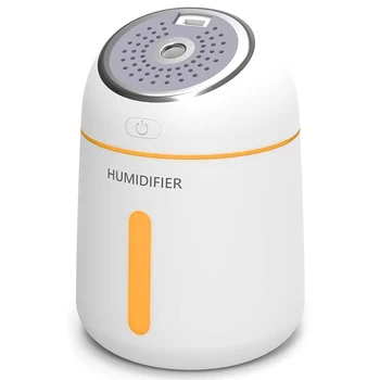 

Mini Cool Mist Humidifier - with USB Fan, USB LED Light for Bedroom Baby Ultrasonic Premium Mini Air Humidifier Unit,Waterless